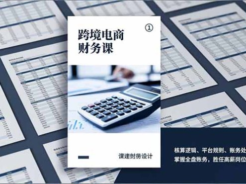 跨境电商财务课,核算逻辑、平台规则、账务处理,掌握全盘账务,胜任高薪岗位月入1.5万+