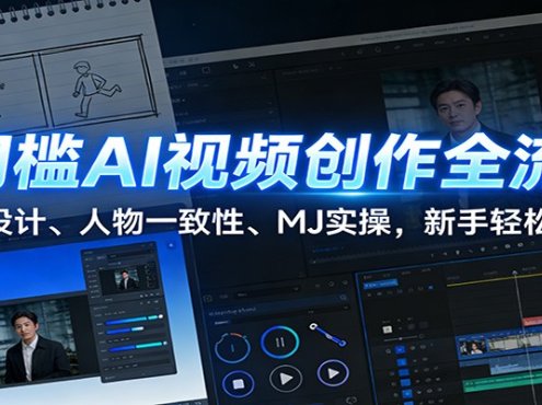 0门槛AI视频创作全流程:分镜设计、人物一致性、MJ实操,新手轻松出片