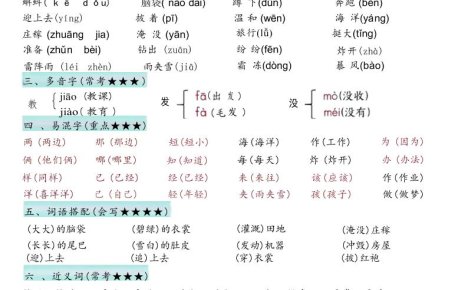 25新二年级上语文1-8单元必背知识点汇总