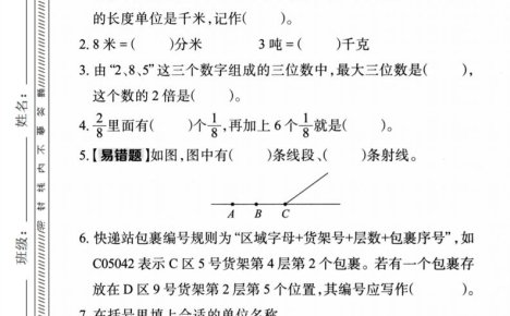 三年级上数学期末拔尖检测卷1《人教版》