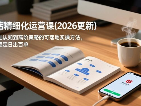 抖店精细化运营课(2026更新
