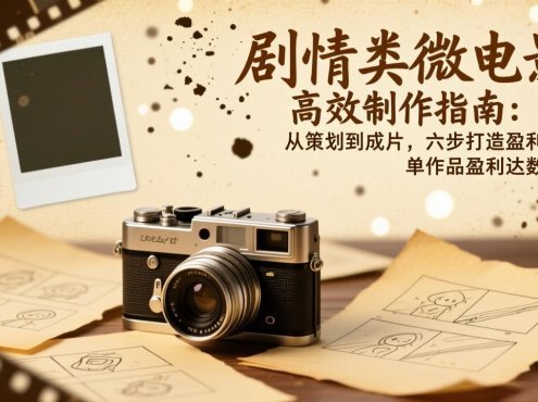 剧情类微电影高效制作指南:从策划到成片,六步打造盈利作品,单作品盈利达数万元