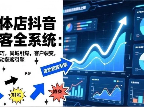 2026实体店抖音获客全系统:拍摄技巧,同城引爆,客户裂变,构建自动获客引擎