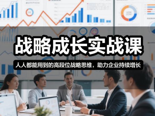 战略成长实战课，人人都能用到的高段位战略思维，助力企业持续增长