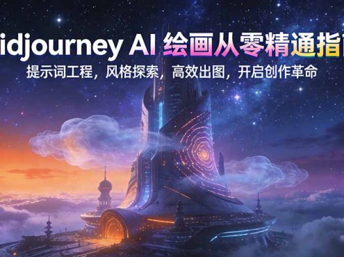 Midjourney AI绘画从零精通指南：提示词工程，风格探索，高效出图，开启创作革命