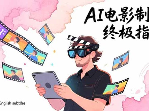 AI电影制作终极指南：从创意到成片，系统掌握智能影视全流程实战课(中英字幕