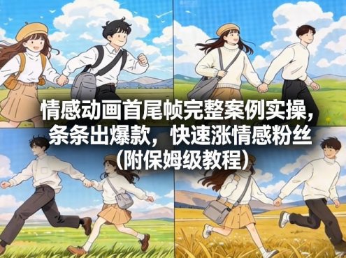情感动画首尾帧完整案例实操，条条出爆款，快速涨情感粉丝(附保姆级教程)