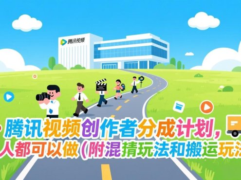 腾讯视频创作者分成计划，人人都可以做(附混剪玩法和搬运玩法
