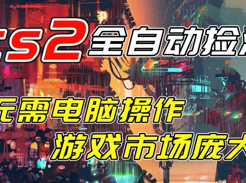 开年王炸CSGO挂机项目，单日捡漏1000+，无需电脑操作，无需进入游戏，支持任何验证