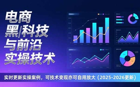 电商黑科技与前沿实操技术:实时更新实操案例,可技术变现亦可自用放大(2026更新