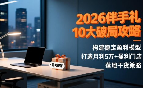 2026伴手礼10大破局攻略:构建稳定盈利模型,打造月利5万+盈利门店,落地干货策略