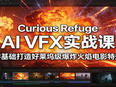 Curious Refuge AI VFX实战课，零基础打造好莱坞级爆炸火焰电影特效