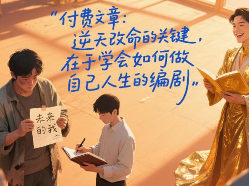 付费文章:逆天改命的关键,在于学会如何做自己人生的编剧