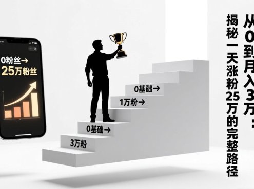 短视频创业实战课：从0到月入3万：揭秘一天涨粉25万的完整路径