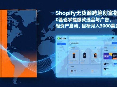 Shopify爆款打法实战:从选品到广告投放,复制爆款模型,驱动独立站月销售额破万刀