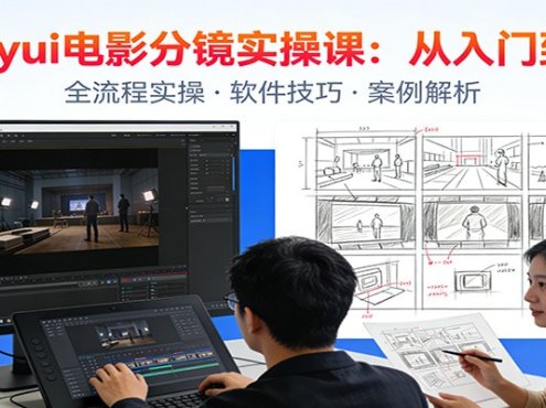 ComfyUI电影分镜实操课:分镜一致性,全流程AI视频制作,零基础也能做专业分镜