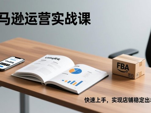 亚马逊运营实战课,Listing优化、Vine秒杀、FBA发货,快速上手,实现店铺稳定出单盈利