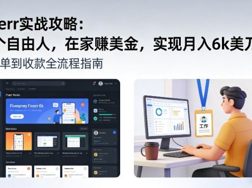 Fiverr实战攻略,做个自由人,在家賺美金,实现月入6k美刀