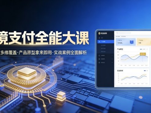 跨境支付全能大课,系统理论多维覆盖,产品原型拿来即用,实战案例全面解析