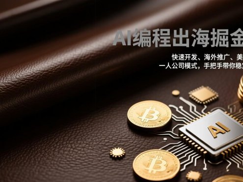 AI编程出海掘金营：快速开发、海外推广、美金变现，一人公司模式，手把手带你稳定赚美金