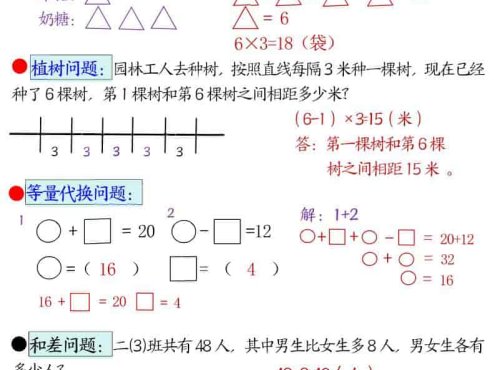 二年级下数学易错思维应用题专项
