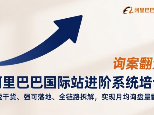 阿里巴巴国际站进阶系统培训，实战干货、强可落地、全链路拆解，实现月均询盘量翻倍