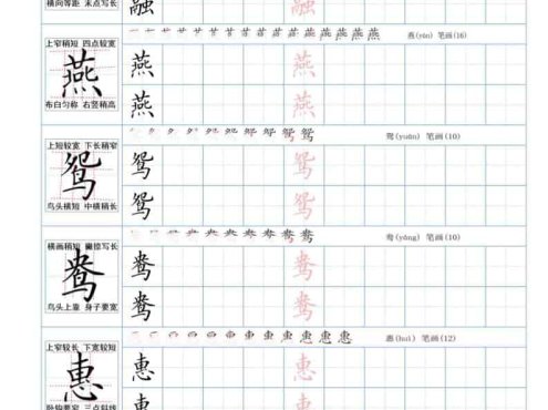 三年级下语文26春精讲生字字帖