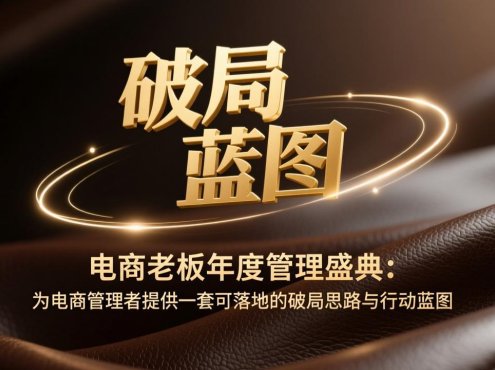 电商老板年度管理盛典：为电商管理者提供一套可落地的破局思路与行动蓝图