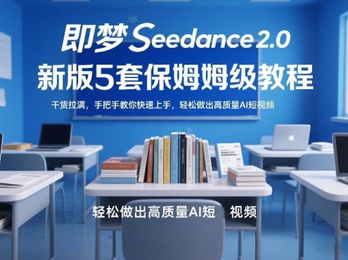 即梦Seedance2.0新版5套保姆级教程,干货拉满,手把手教你快速上手,轻松做出高质量AI短视频