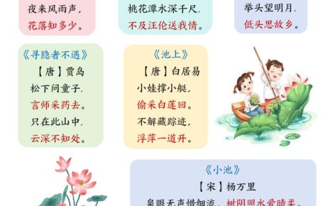 26春一下语文寒假预习知识点汇总(15页)