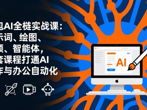豆包AI全栈实战课-更新:提示词、绘图、视频、智能体,一套课程打通AI创作与办公自动化