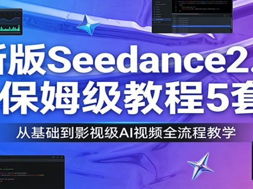 新版Seedance2.0保姆级教程5套：从基础到影视级AI视频全流程教学