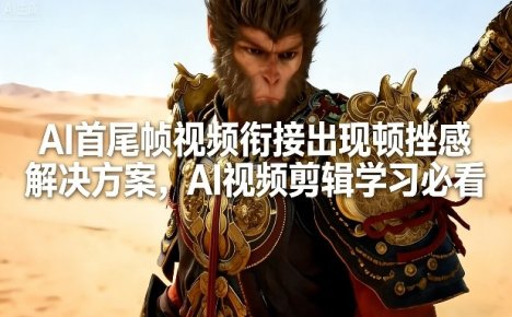 AI首尾帧视频衔接出现顿挫感解决方案,AI视频剪辑学习必看