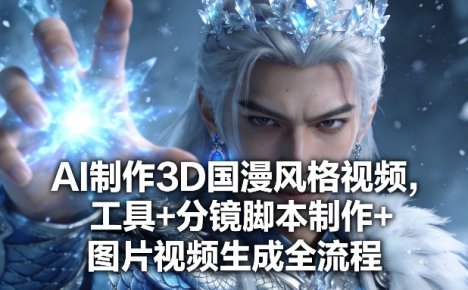 AI制作3D国漫风格视频,工具+分镜脚本制作+图片视频生成全流程