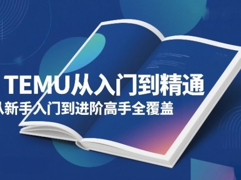 TEMU从入门到精通,从新手入门到进阶高手全覆盖