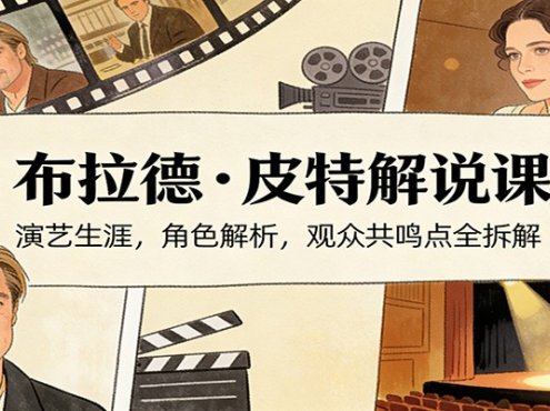 演员说-布拉德.皮特解说课：演艺生涯，角色解析，观众共鸣点全拆解