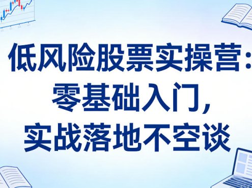 低风险股票实操营：零基础入门，实战落地不空谈