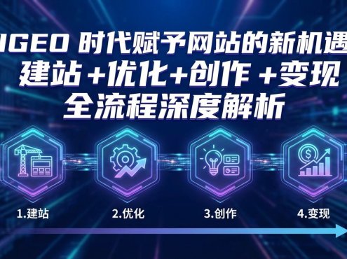 AIGEO+时代赋予网站的新机遇:建站+优化+创作+变现+全流程深度解析