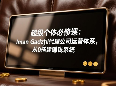 超级个体必修课:Iman Gadzhi代理公司运营体系,从0搭建赚钱系统