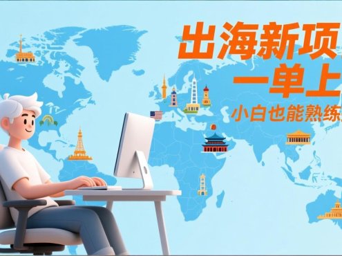 出海新项目，一单上千，小白也能熟练操作