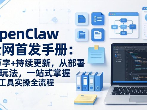 OpenClaw 全网首发手册：5万字+持续更新，从部署到玩法，一站式掌握 AI 工具实操全流程