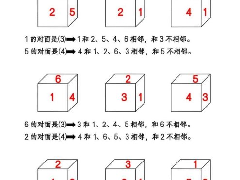 一年级下数学正方体找对面专项练2