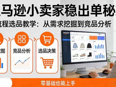亚马逊小卖家稳出单秘籍:全流程选品教学,从需求挖掘到竞品分析,零基础也能上手