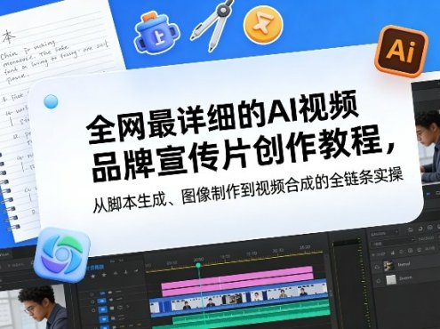 全网最详细的AI视频品牌宣传片创作教程，从脚本生成、图像制作到视频合成的全链条实操