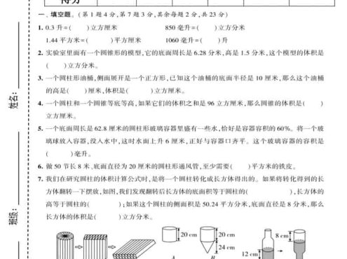 六年级下数学第二单元拔尖测试卷《苏教版》