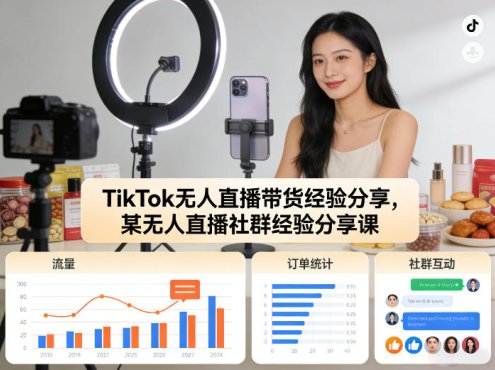 TikTok无人直播带货经验分享，某无人直播社群经验分享课