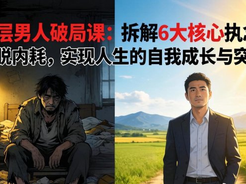 付费文章:底层男人破局课:拆解 6 大核心执念,摆脱内耗,实现人生的自我成长与突破