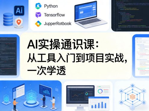 AI实操通识课，从工具入门到项目实战，一次学透