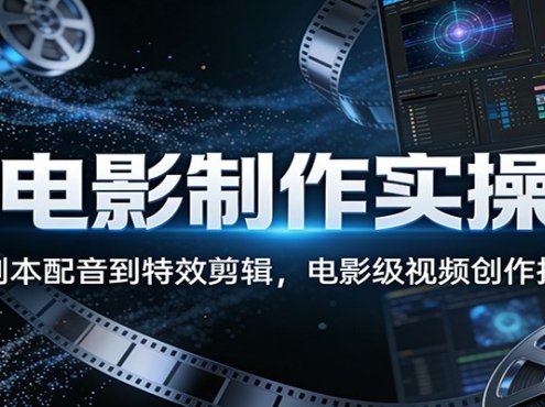 AI电影制作实操课：从剧本配音到特效剪辑，电影级视频创作技巧