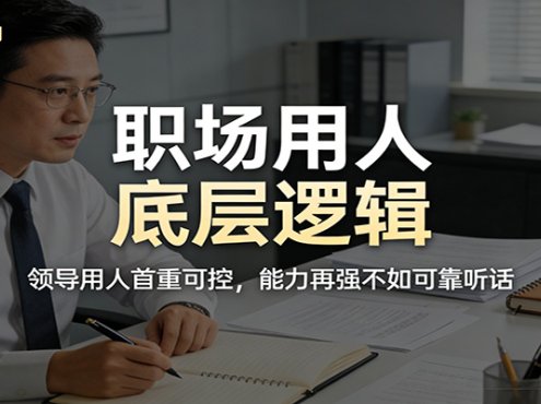 公众号付费文章：职场用人底层逻辑，领导用人首重可控，能力再强不如可靠听话